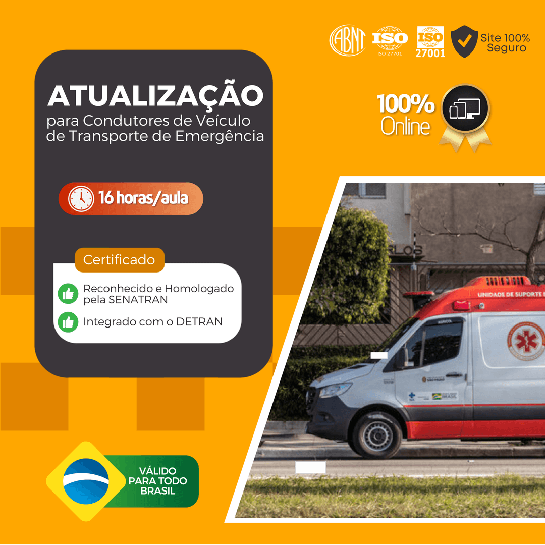 ATUALIZAÇÃO CONDUTORES TRANSPORTE DE EMERGÊNCIA