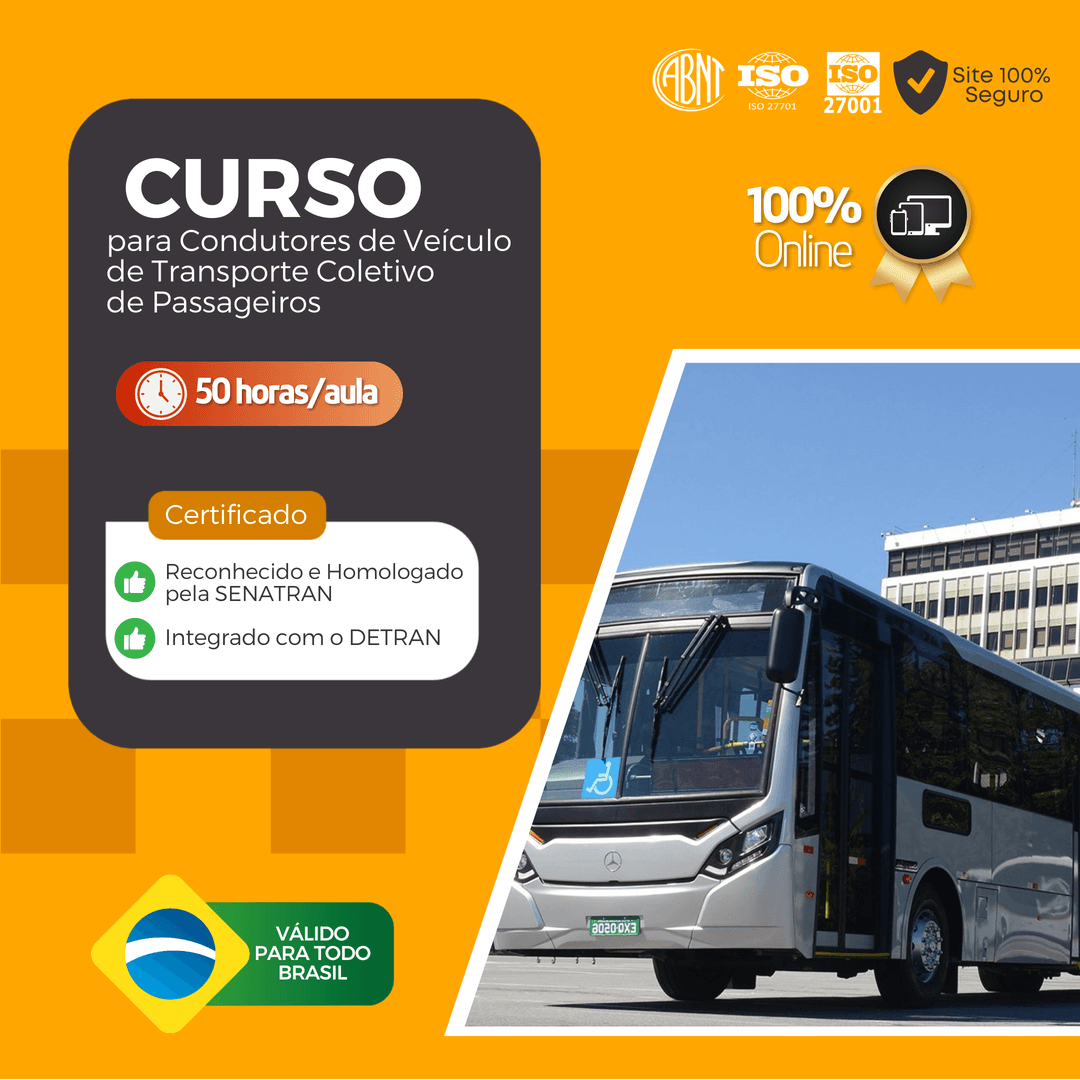 CURSO CONDUTORES TRANSPORTE COLETIVO PASSAGEIRO
