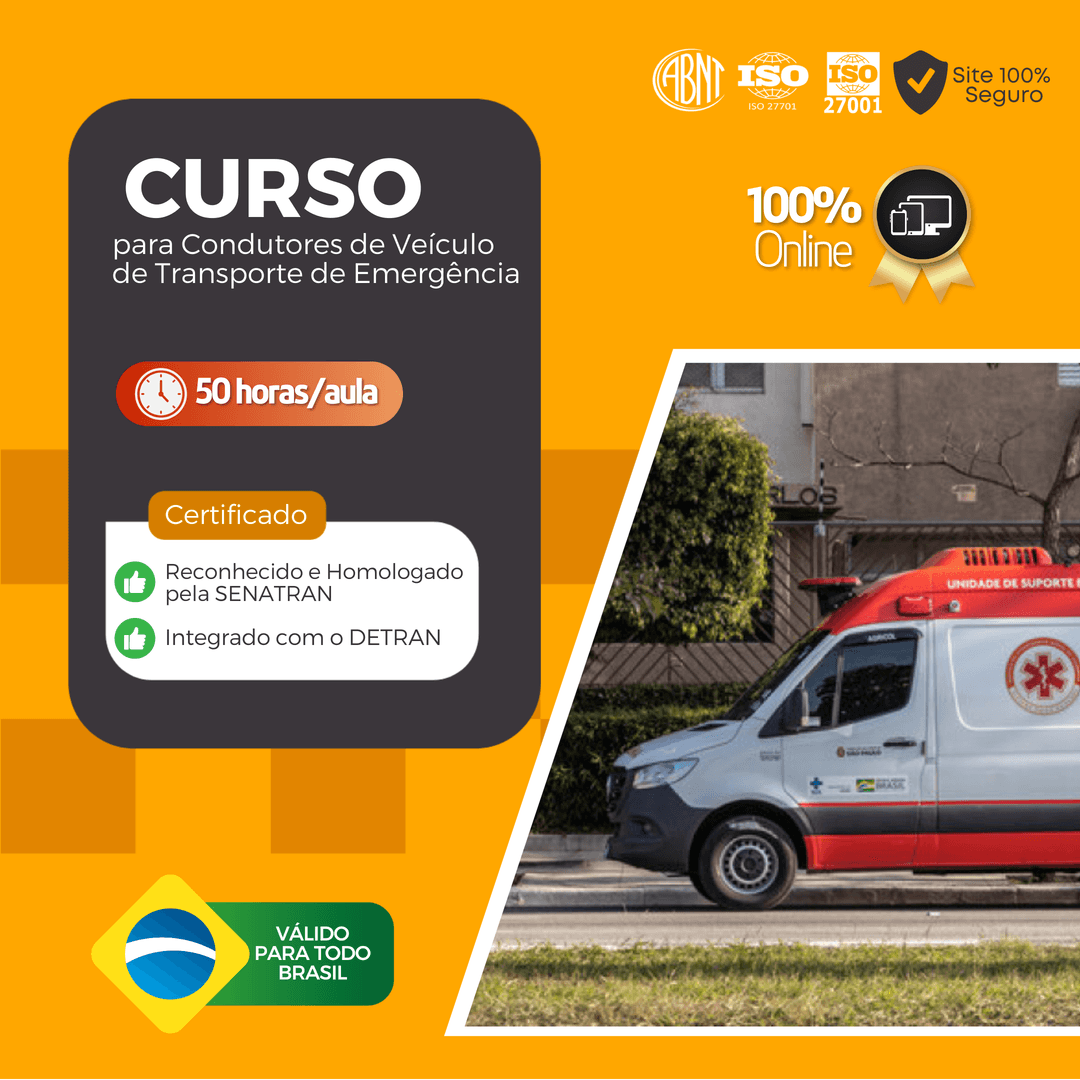 CURSO CONDUTORES TRANSPORTE DE EMERGÊNCIA