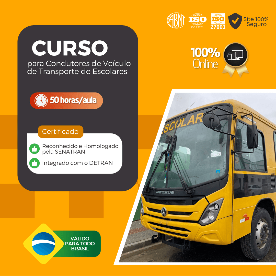 CURSO CONDUTORES TRANSPORTE DE ESCOLARES